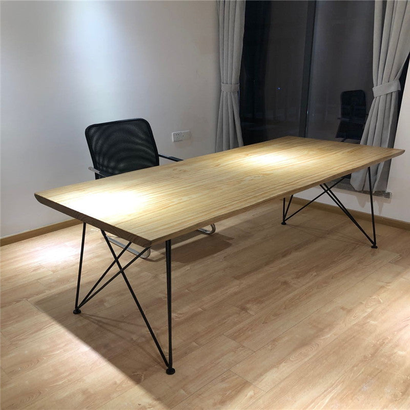 Jesse Solid Wood Dining Table Modern Minimalist solid wood conference table