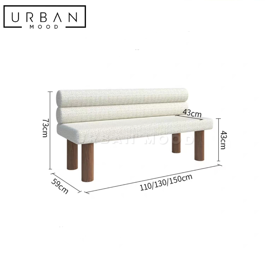 JONAH Modern Boucle Bench