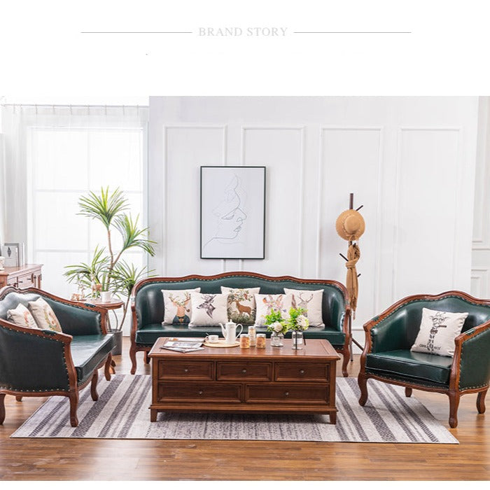 Judith BOSTON HILTON American Solid Wood Sofa French Design Living Room