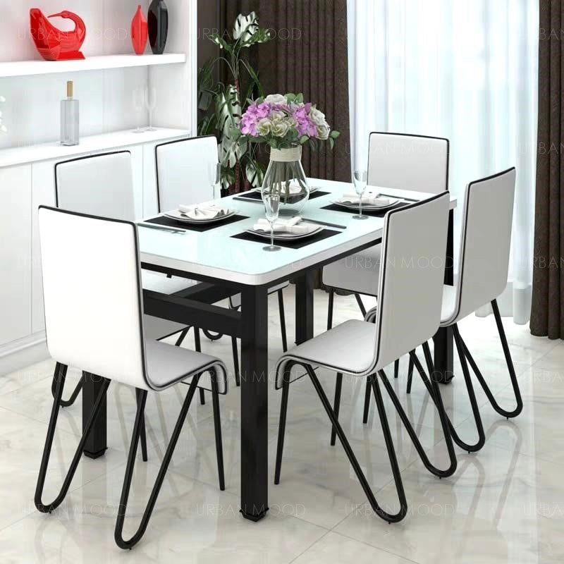 KAISER Modern Glossy Piano Dining Table & Chairs