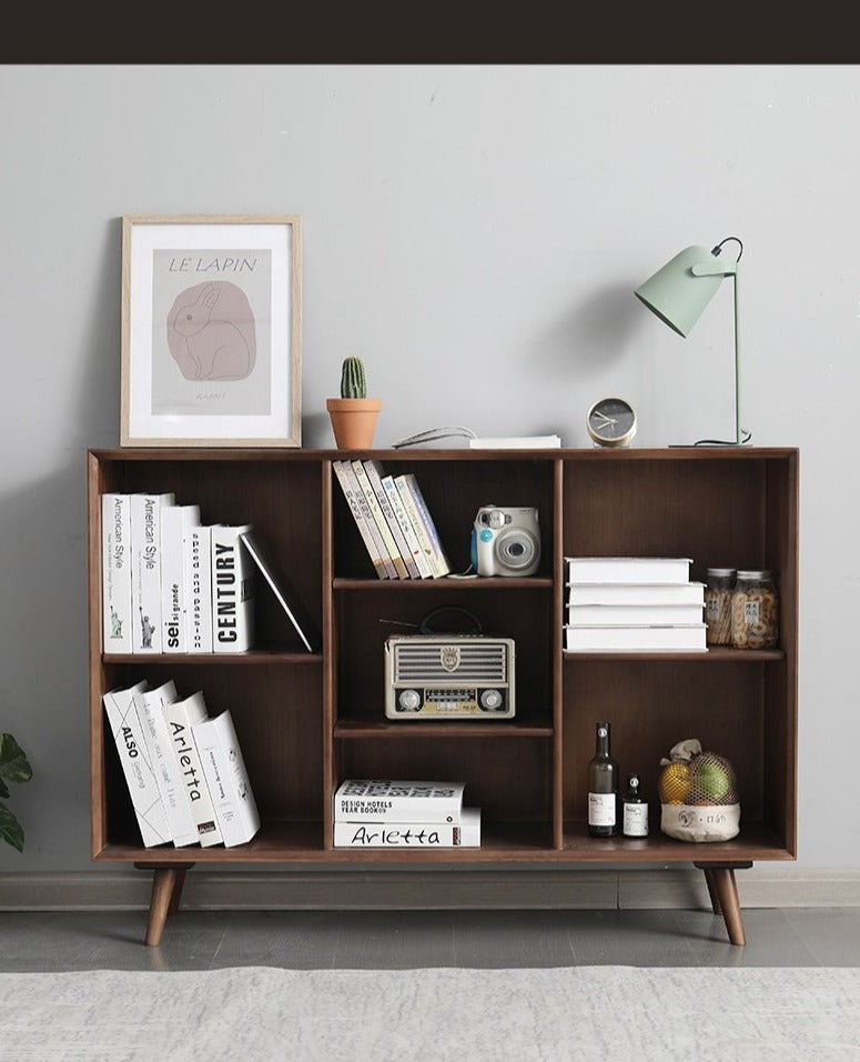 LUCAS Storage Solid Wood Bookcase Display