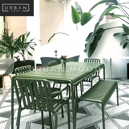 LUSH Modern Outdoor Dining Table & Chairs