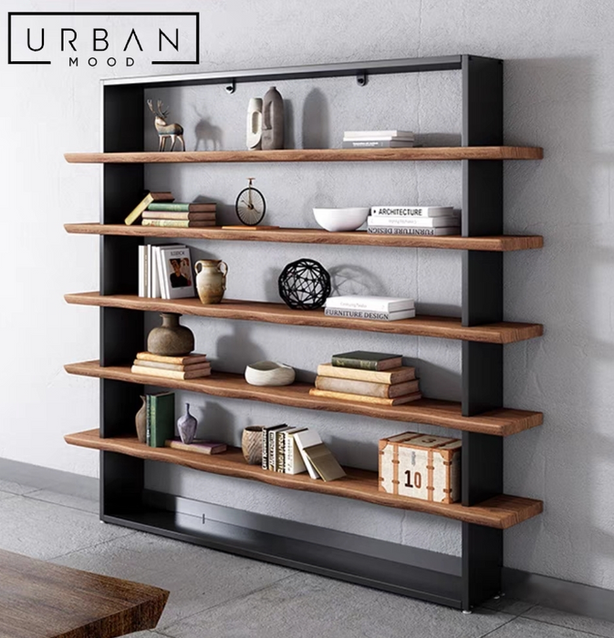 LANDON Industrial Solid Wood Shelf