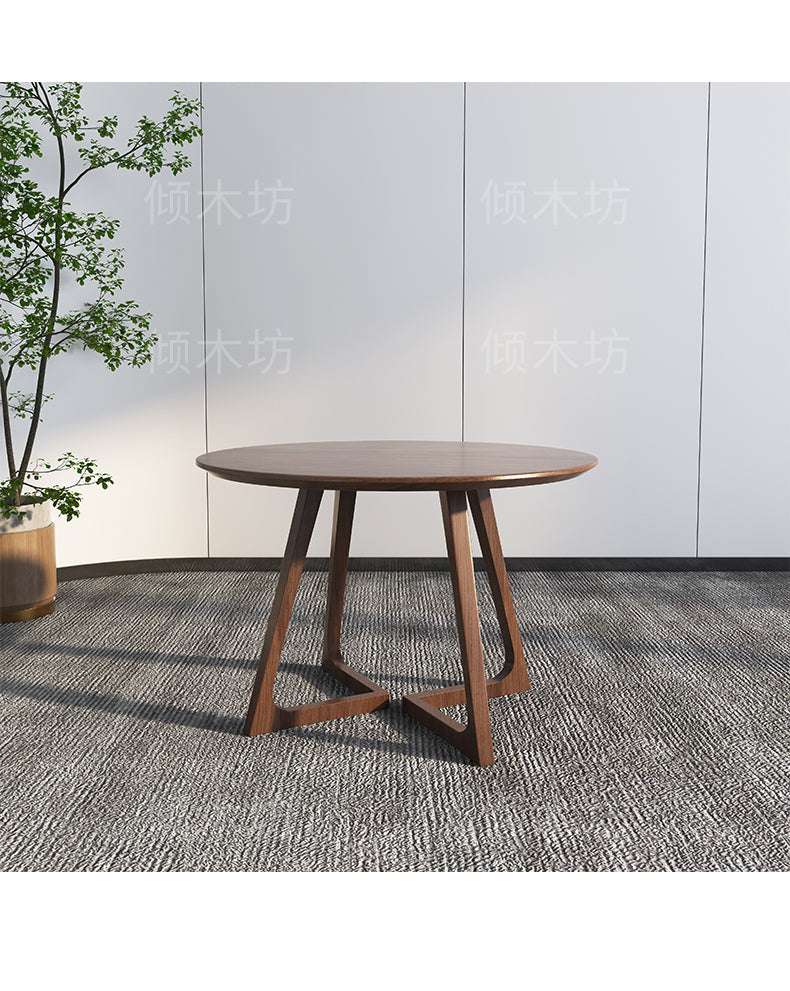 LEILANI Hiroshima Princess Chair Solid Wood Round Dining Conference Table Option ( Choice of 7 Size )