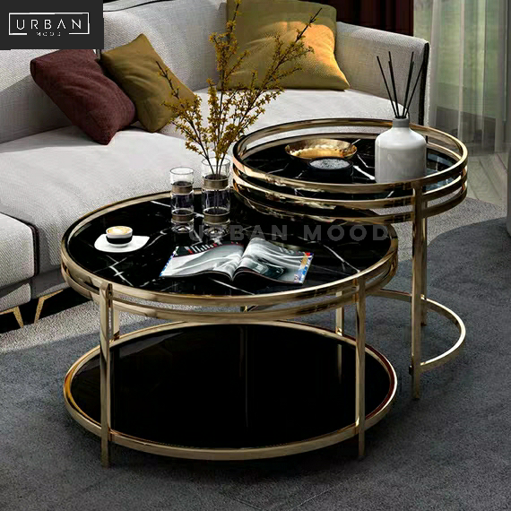 EDEN Luxury Round Nesting Coffee Tables