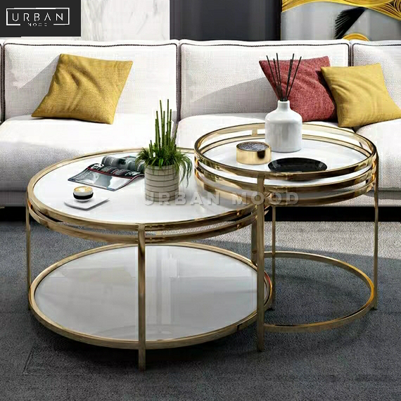 EDEN Luxury Round Nesting Coffee Tables