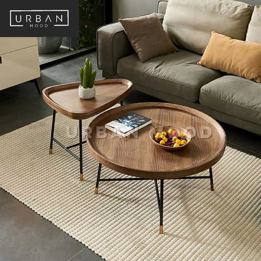 DAVY Modern Walnut Coffee Table