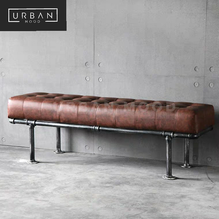 MERRICK Industrial Pipe Ottoman