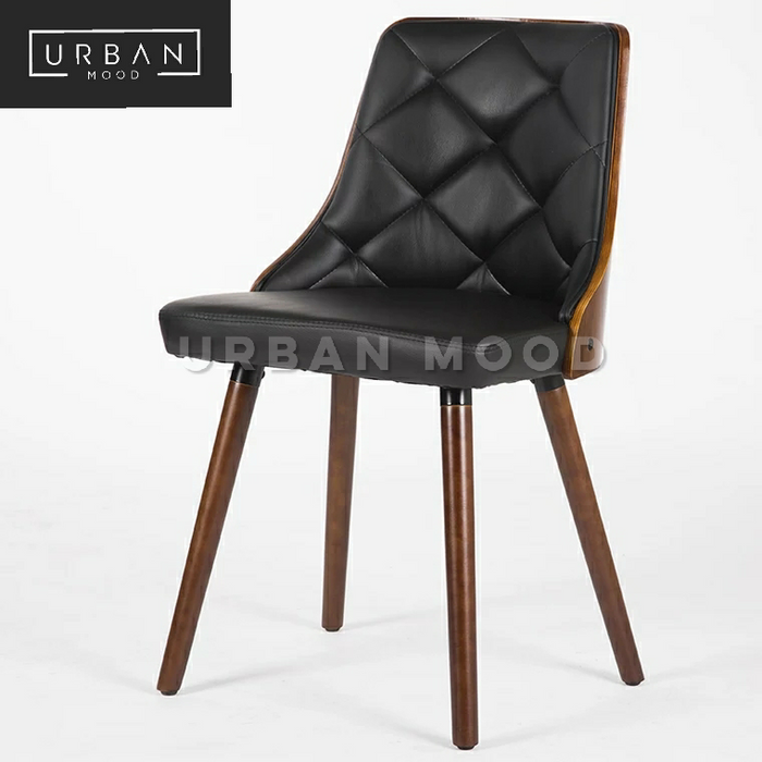 COYLE Vintage Faux Leather Dining Chair