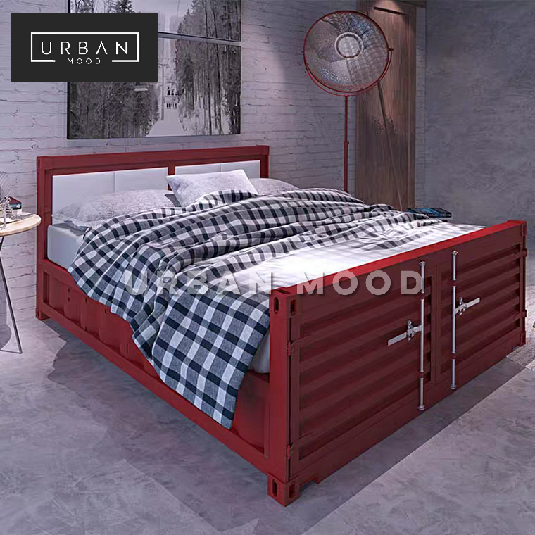 META Industrial Metal Bed Frame