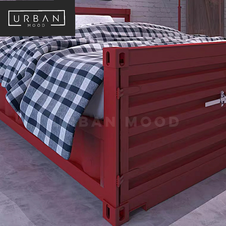 META Industrial Metal Bed Frame