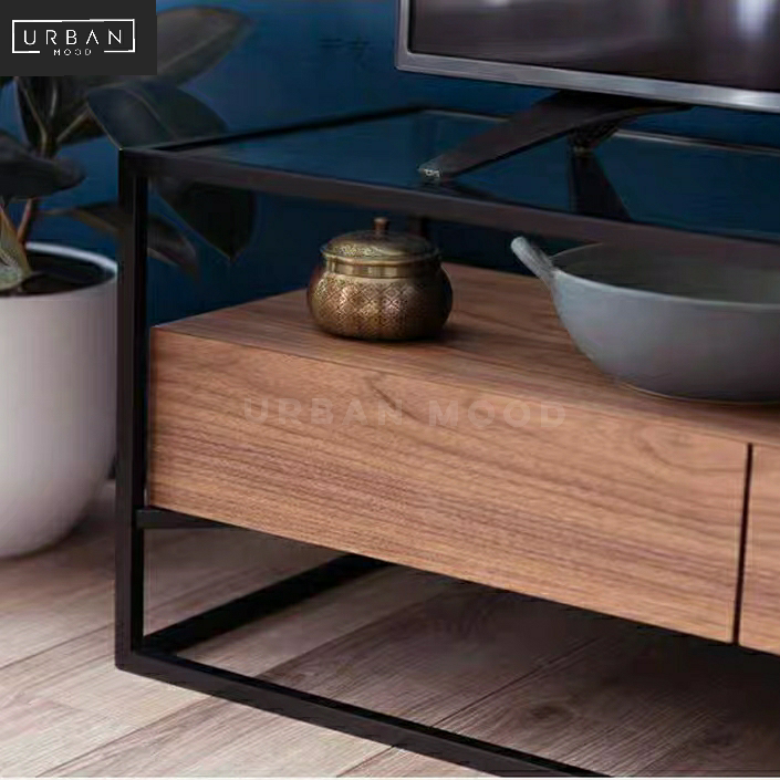 MODA Mixed Element Floating TV Console