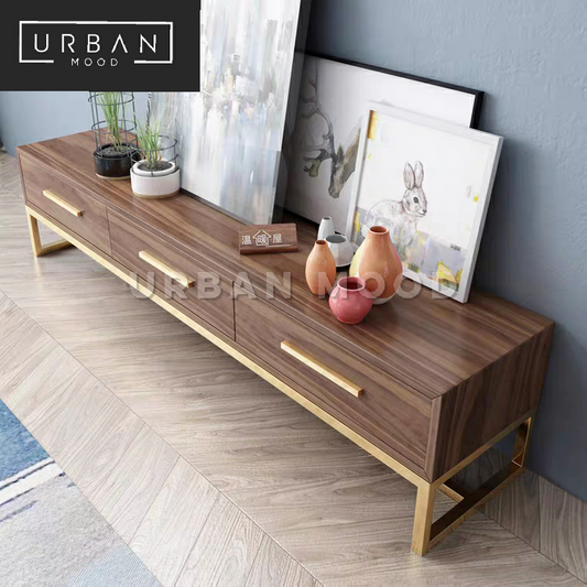 HARDING Contemporary Walnut TV Console