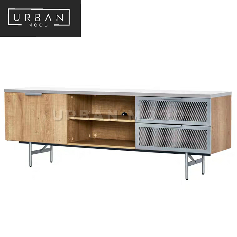 HUB Industrial Metal TV Console