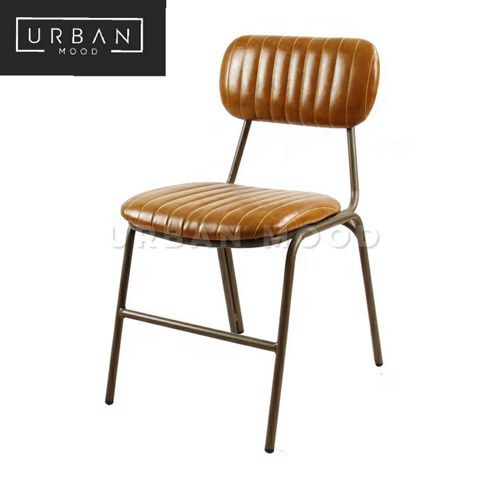 RIOT Vintage Faux Leather Dining Chair