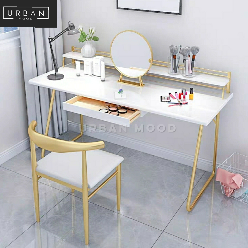 SABER Modern Gold Study Table