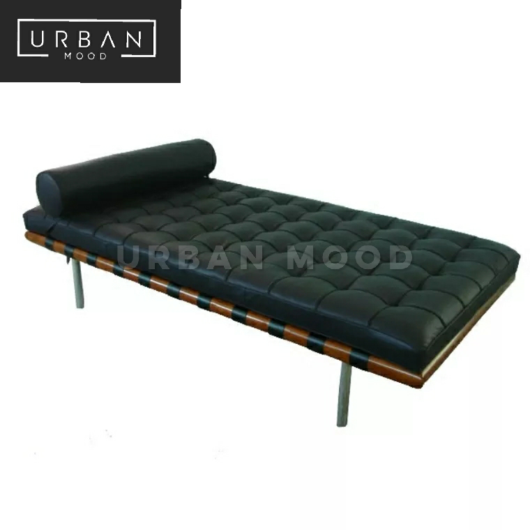 MIU Modern Faux Leather Ottoman