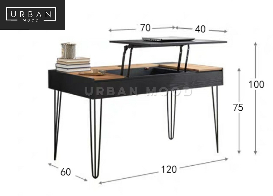 HOUSTON Modern Industrial Work Desk