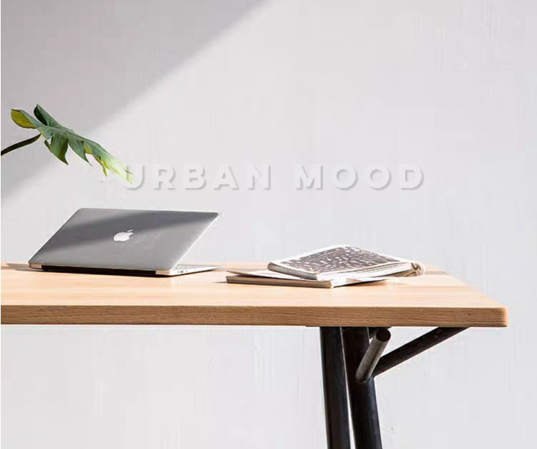 HAZEL Modern Industrial Solid Wood Study Table