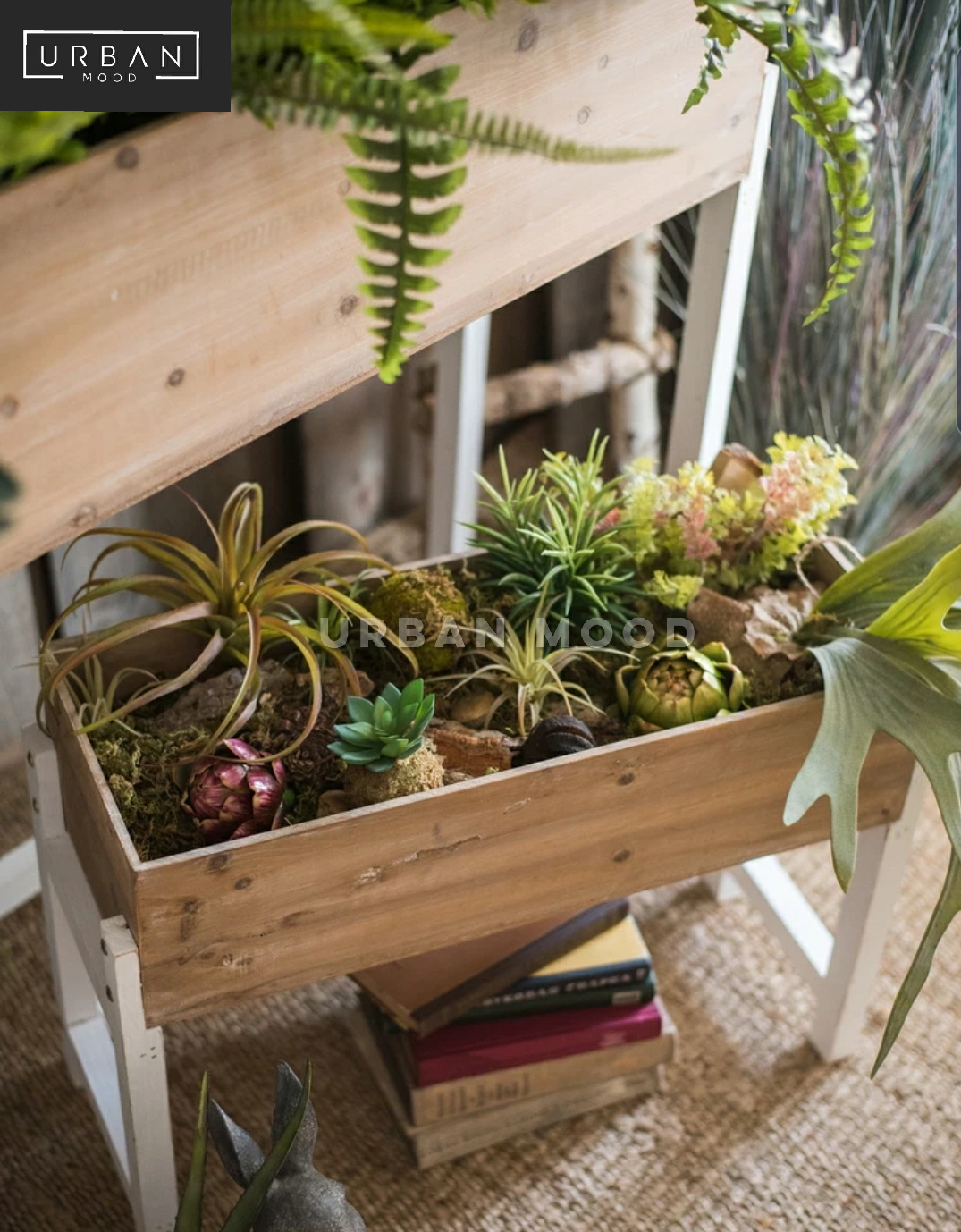 POPLAR Rustic Solid Wood Planter