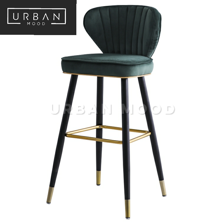 CORAL Luxury Velvet Bar Chair