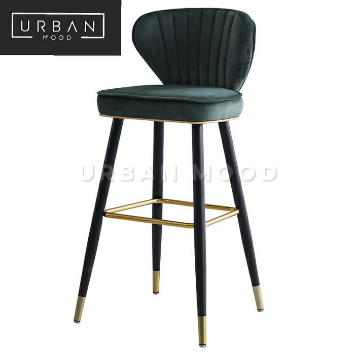 CORAL Luxury Velvet Bar Chair