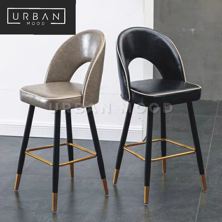 HANDLER Modern Velvet Bar Chair