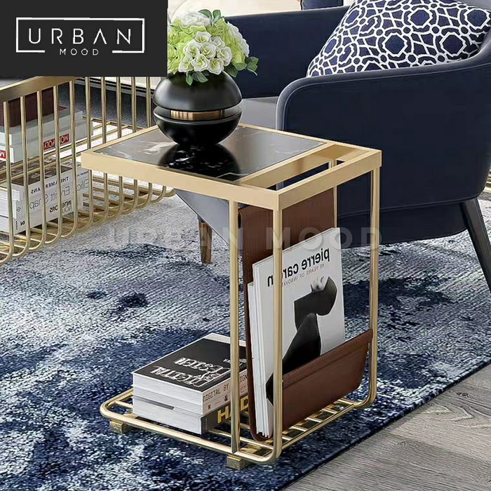 CHRISTY Modern Marble Side Table