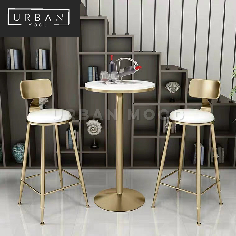 NOVA Modern Marble Bar Table & Chairs