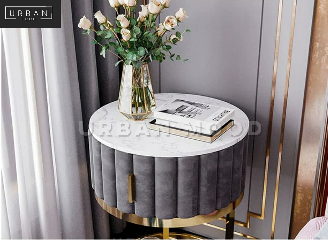 KALYN Modern Marble Bedside Table