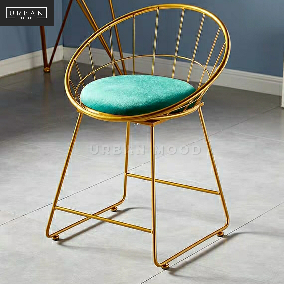 GOLDIE Modern Caged Back Vanity Chair