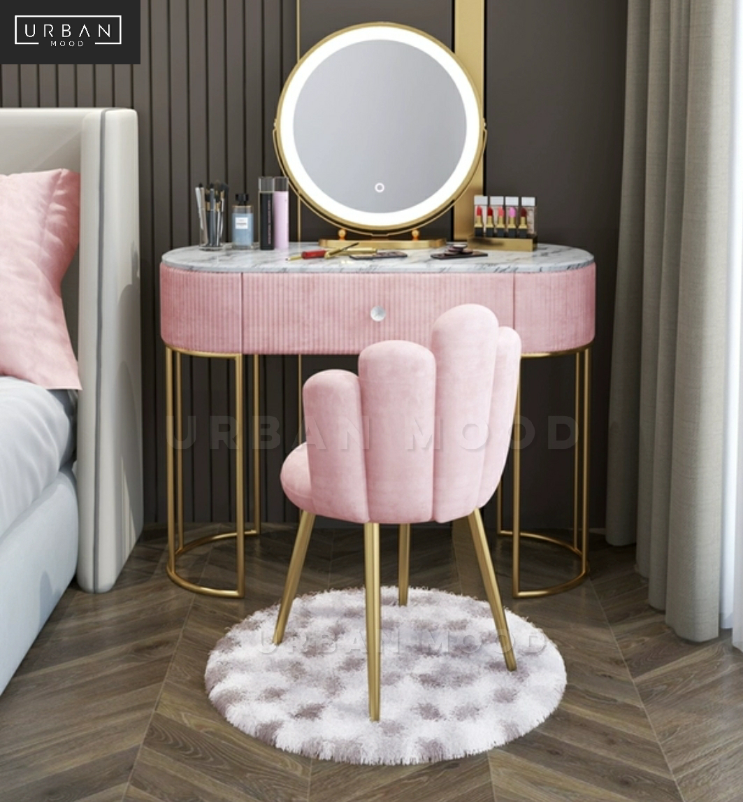 MONA Modern Velvet Vanity Chair