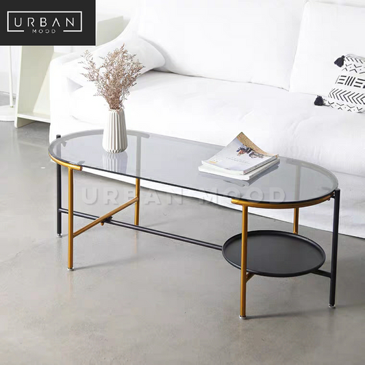 SAINTE Modern Glass Coffee Table