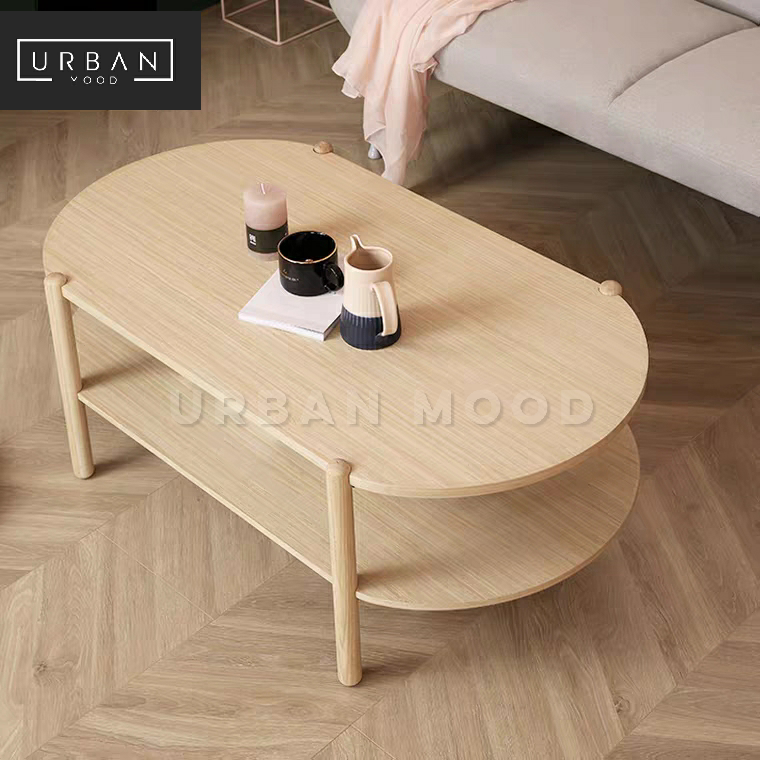 NOAH Scandinavian Pine Wood Coffee Table