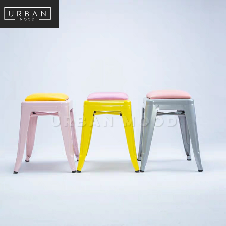 AEGEAN Industrial Tolix Dining Stool