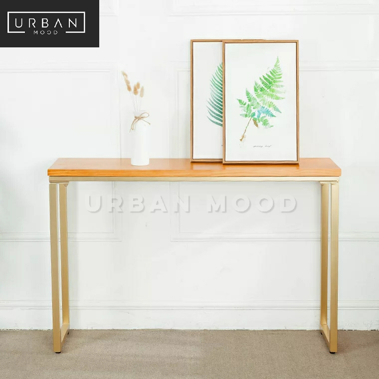 SCENE Rustic Solid Wood Hallway Console