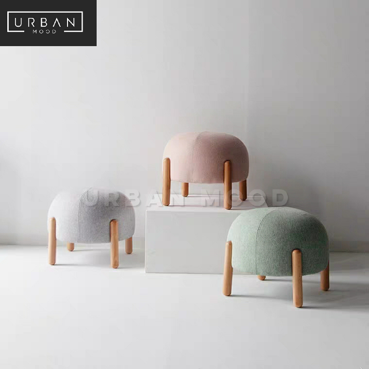 MOCHI Pastel Velvet Stool