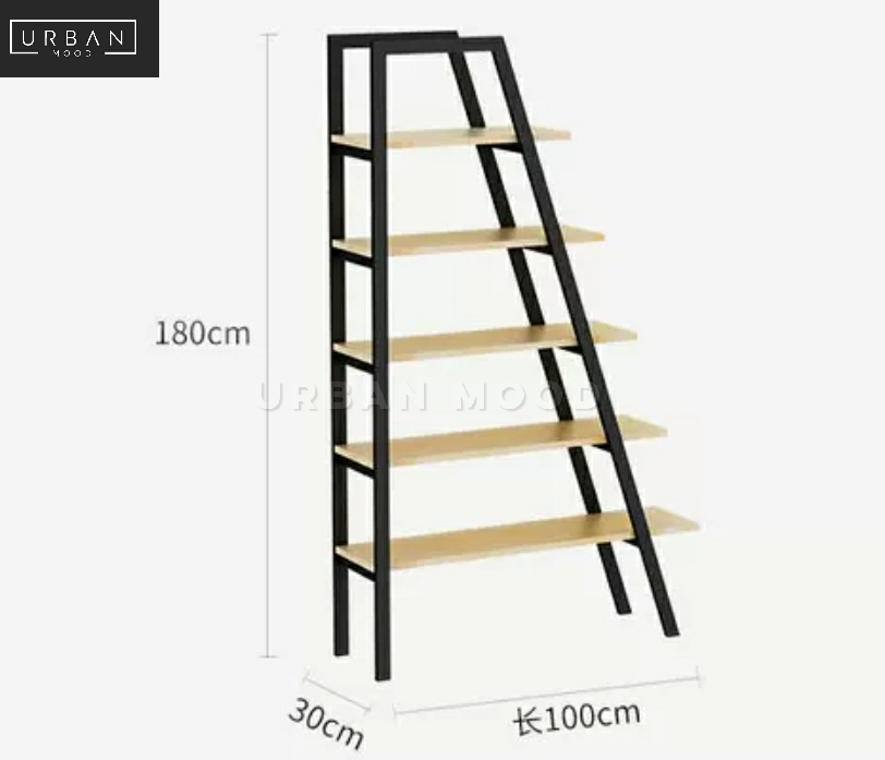 STELLAR Modern Industrial Ladder Display Shelf