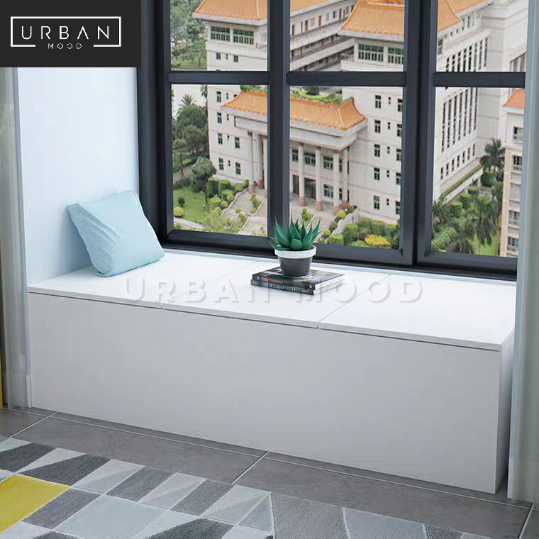 (Clearance) HARPER Bay Window Storage Bench