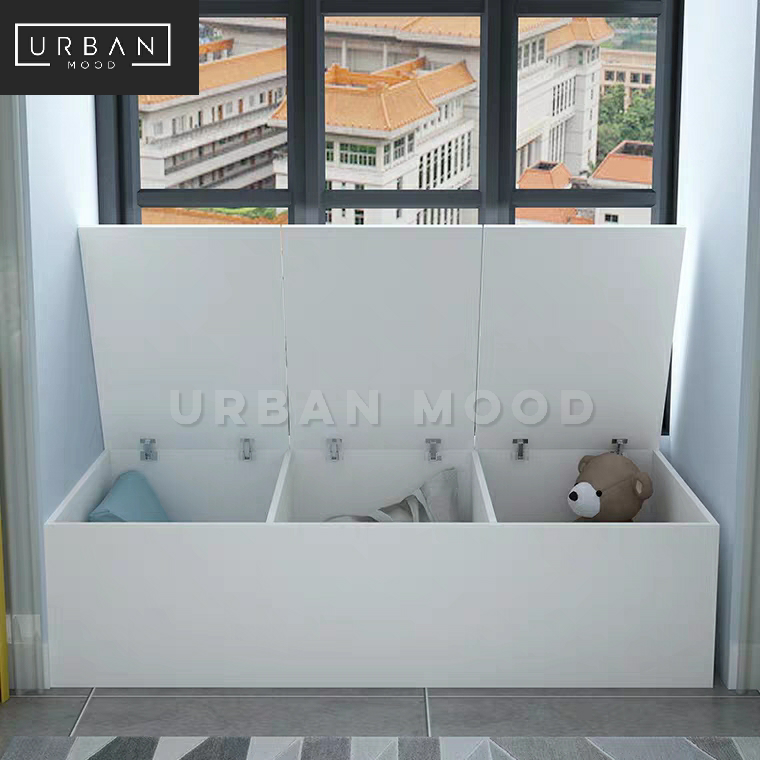 (Clearance) HARPER Bay Window Storage Bench
