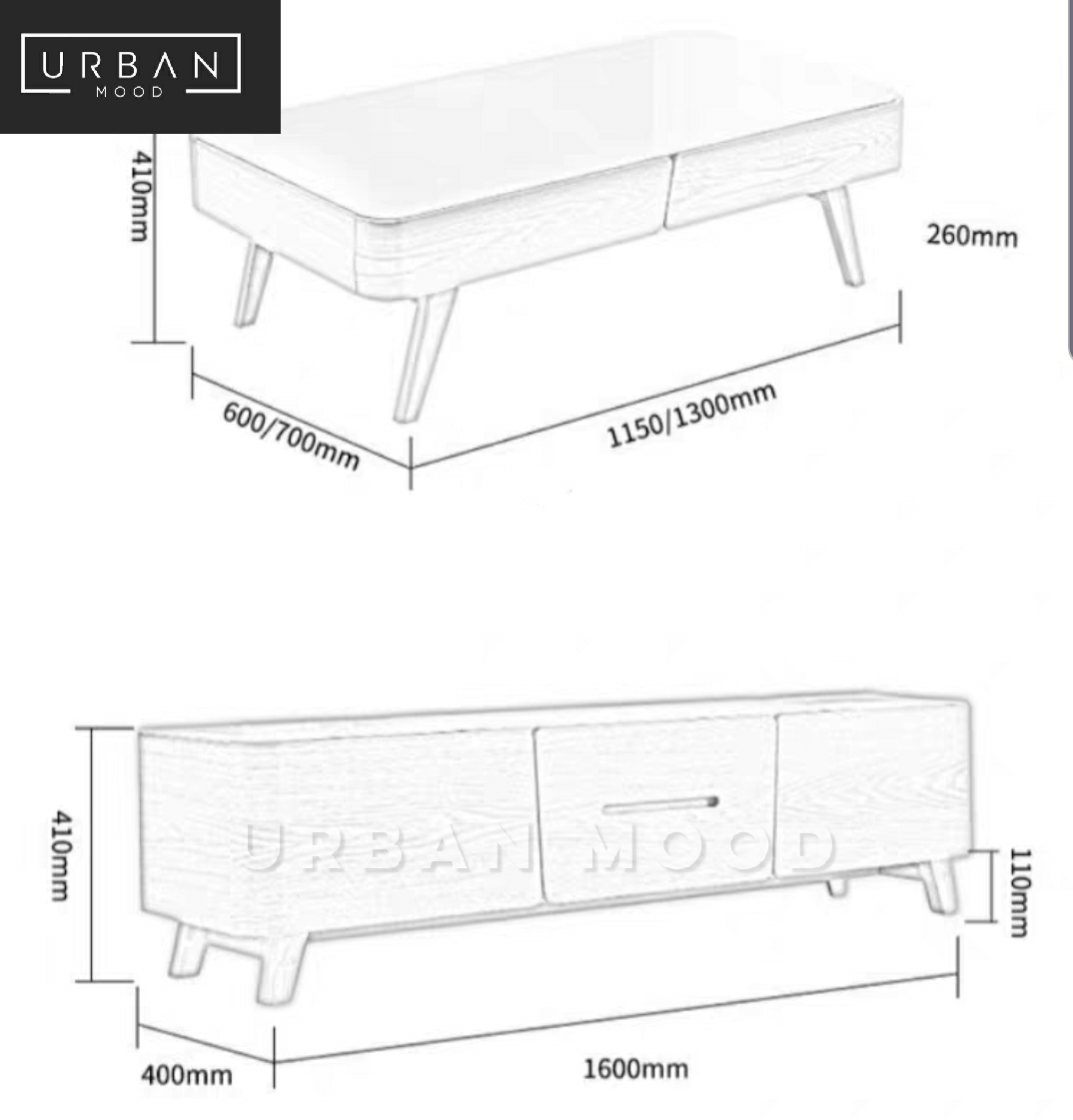 OAKDALE Modern Rustic TV Console