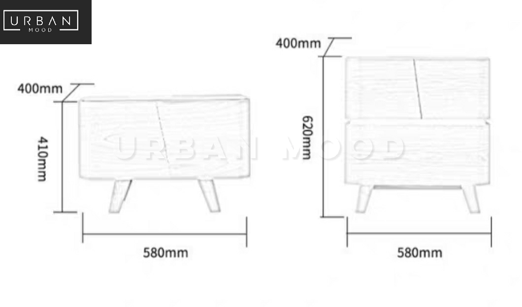 OAKDALE Modern Rustic TV Console