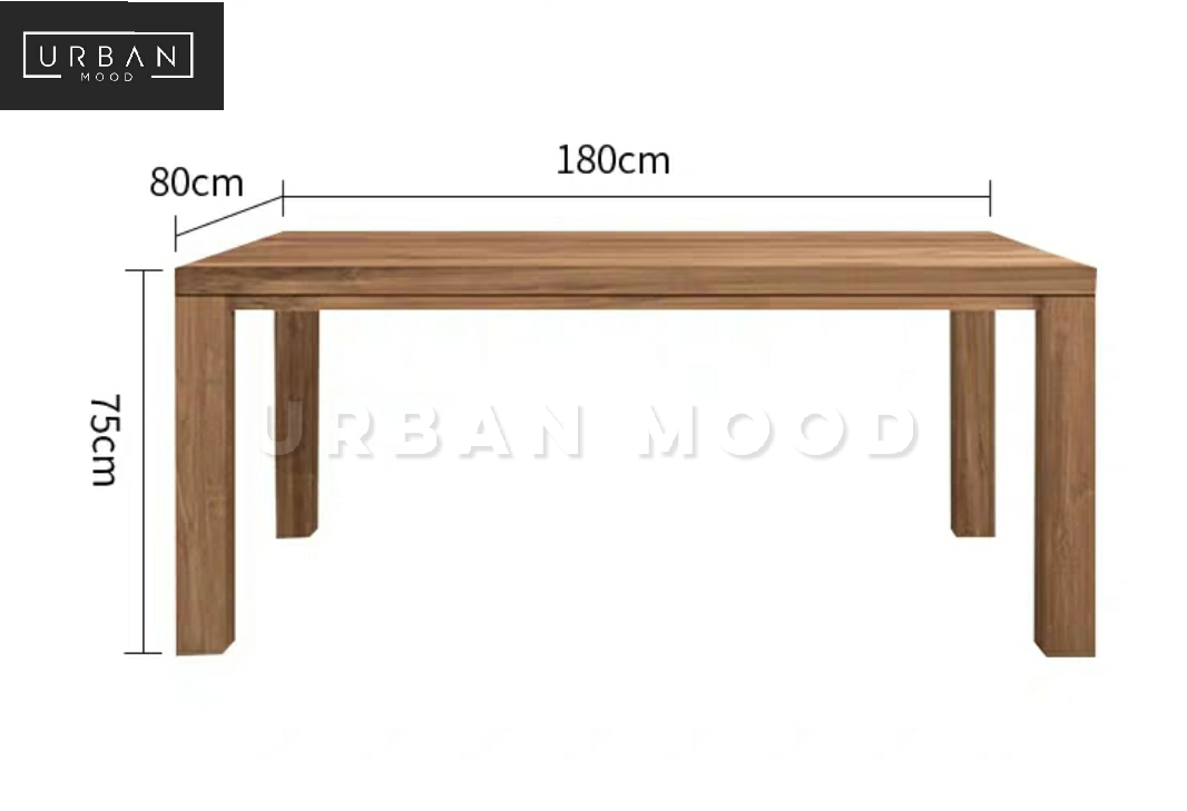 MARVIN Scandinavian Solid Wood Dining Table