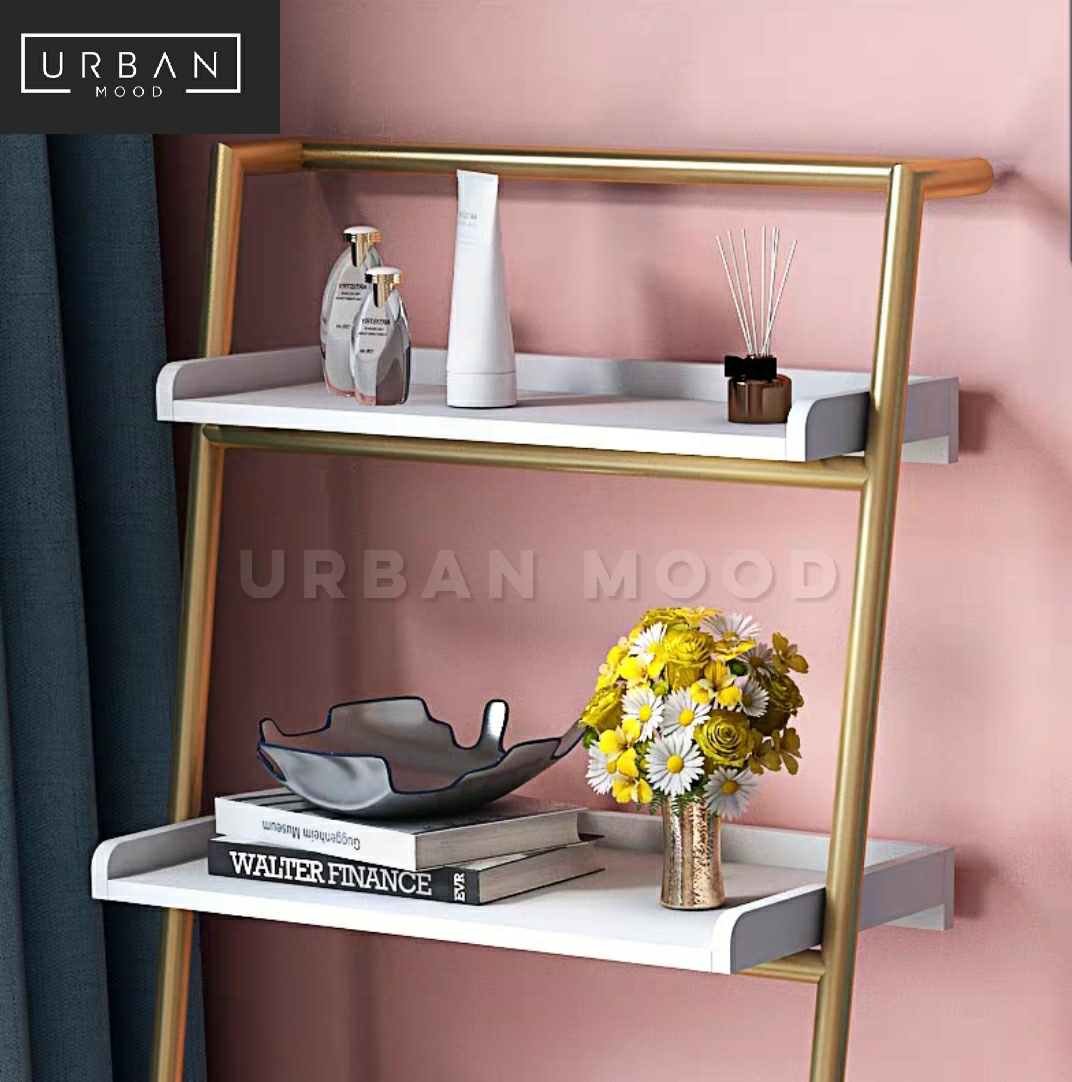 VARSITY Modern Marble Vanity Table & Shelf