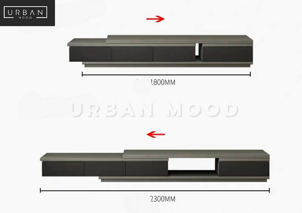 RODEO Modern Ash Grey TV Console