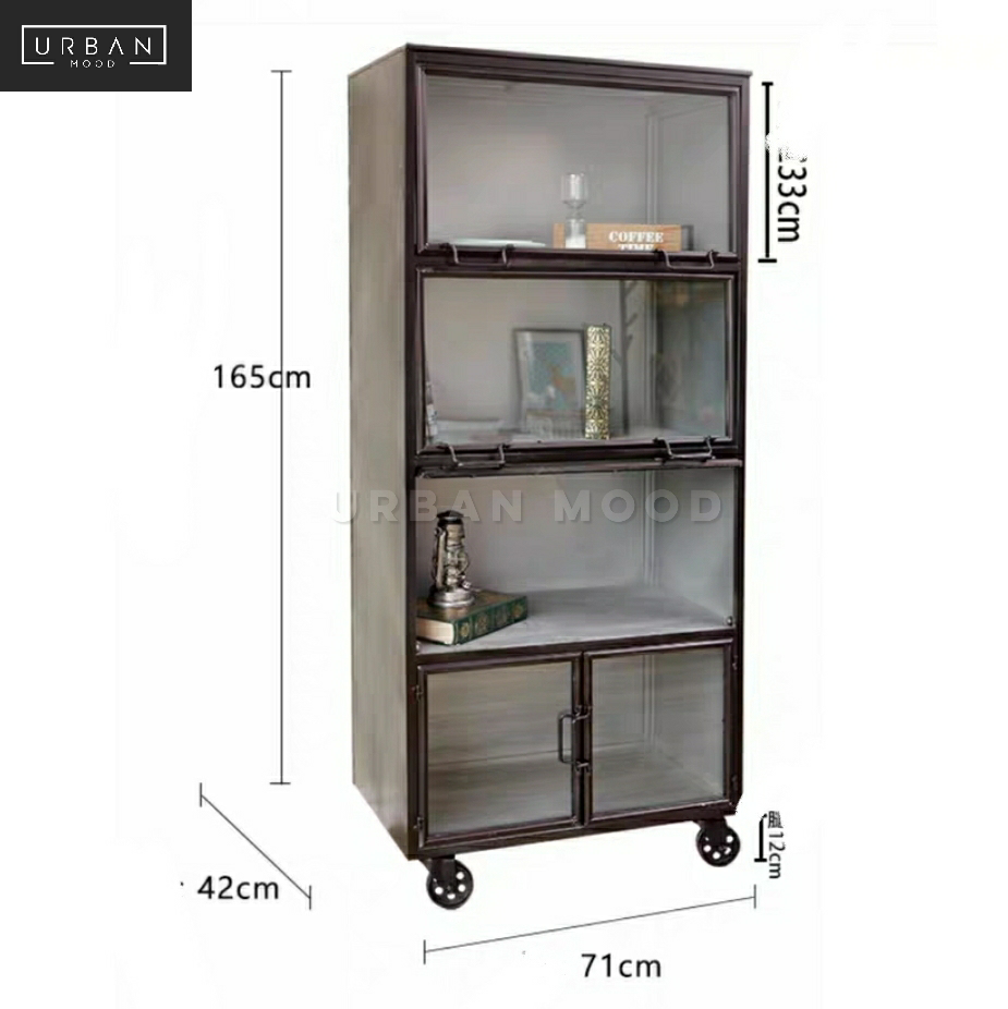 BRENTON Industrial Metal Display Cabinet