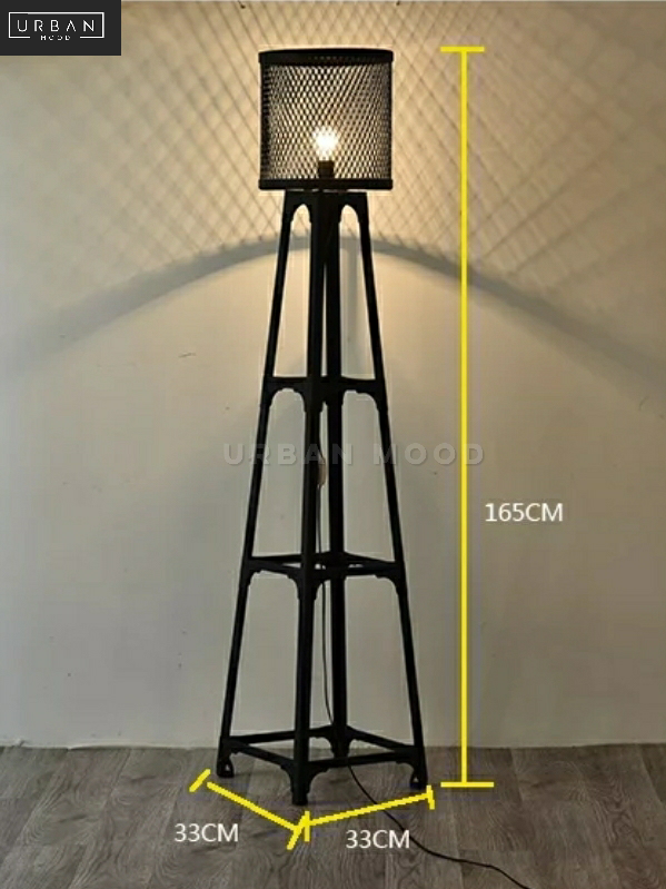 HOUND Industrial Metal Floor Lamp