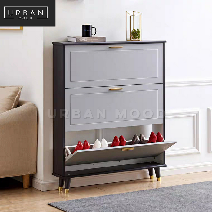 DUNE Modern Ultra Slim Shoe Cabinet