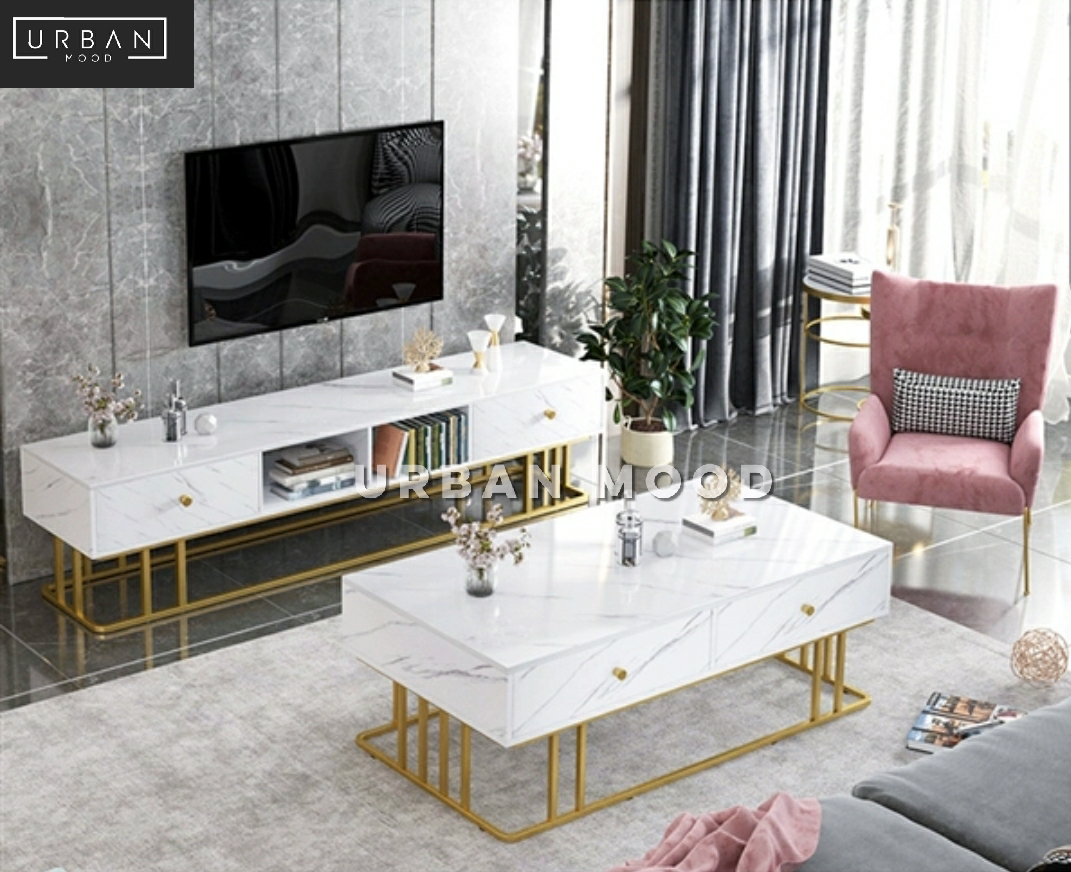 SHERBET Modern Marble TV Console