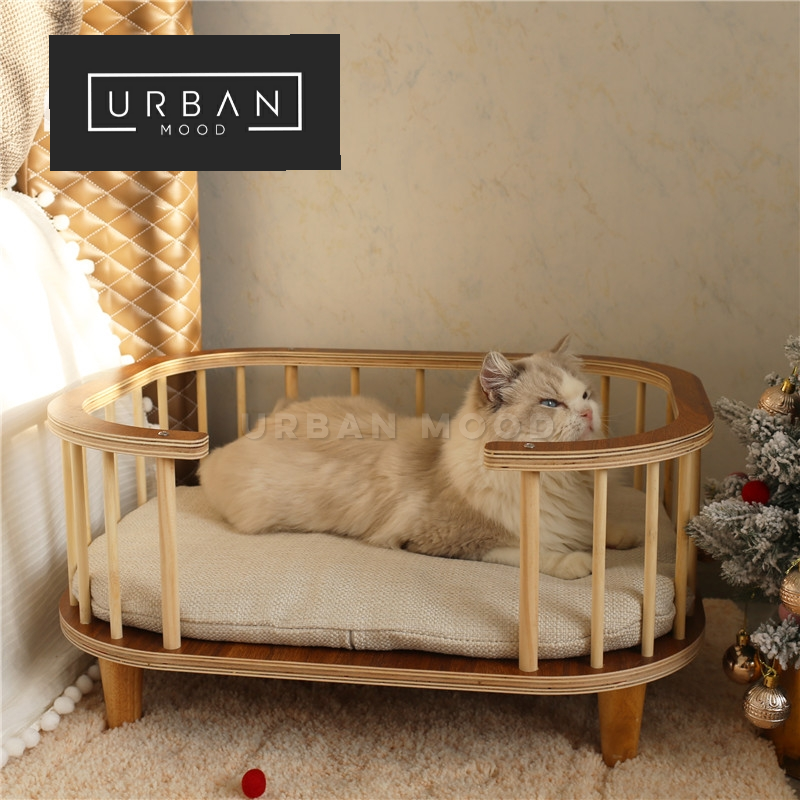 SCHIFFER Rattan Dog Bed